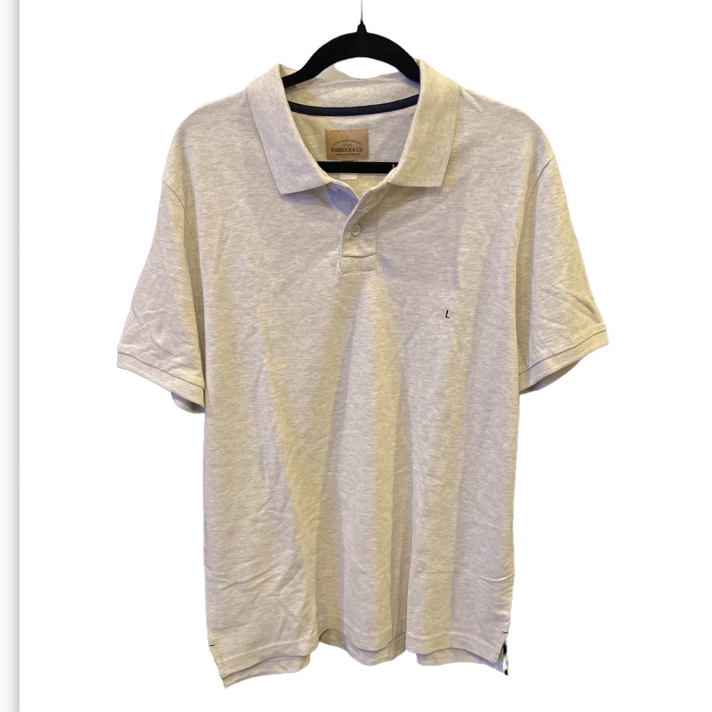 Roebuck & Co Gray Short Sleeve Collar Shirt